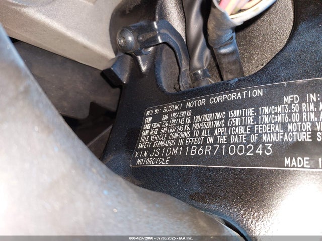 JS1DM11B6R7100243 Suzuki Dta2
