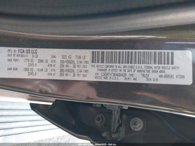 RAM 1500 2019 1C6SRFHT3KN660420 Image 9