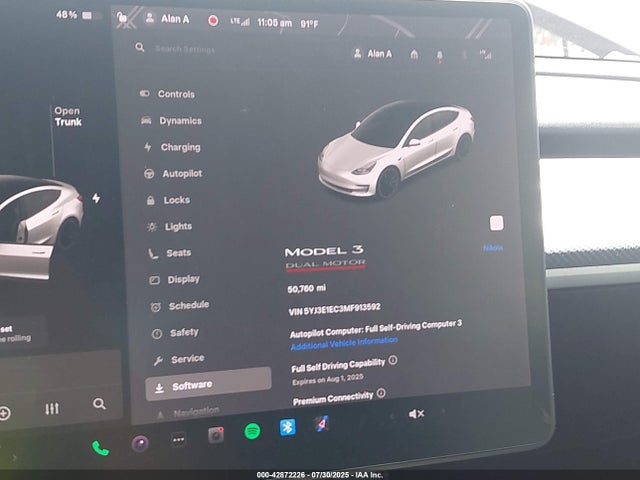 Tesla 2021 2021 5YJ3E1EC3MF913592 Image 7