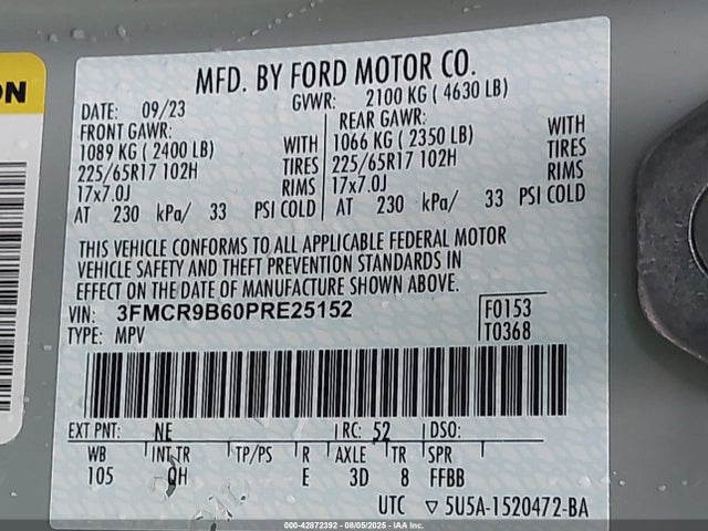 Ford dragon 2023 3FMCR9B60PRE25152 Image 9