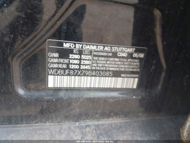 2009 MERCEDES-BENZ E 350 WDBUF87X79B403085 Photo 8