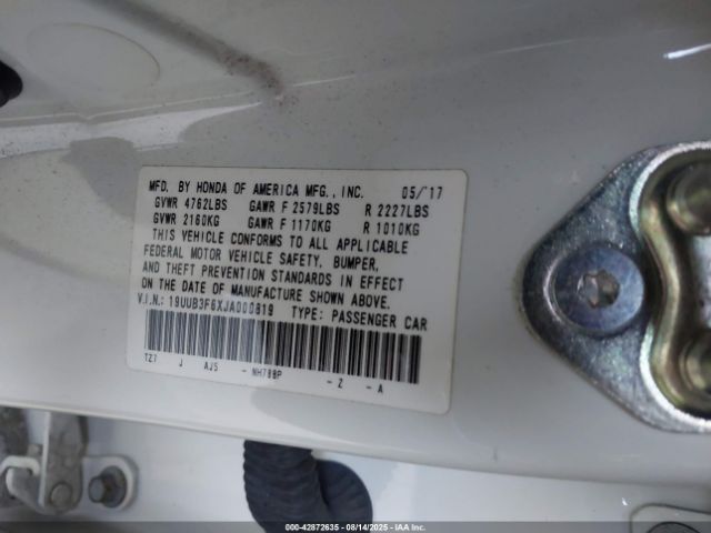 2018 ACURA TLX 19UUB3F6XJA000819 Photo 8