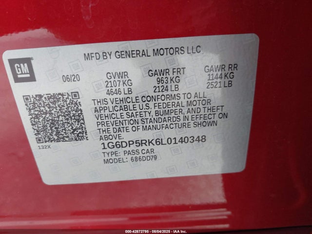 2020 CADILLAC CT5 1G6DP5RK6L0140348 Photo 8