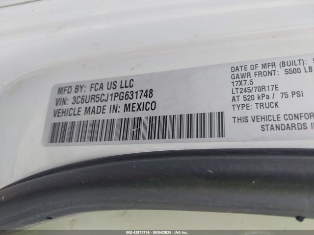 RAM 2500 2023 3C6UR5CJ1PG631748 Image 9