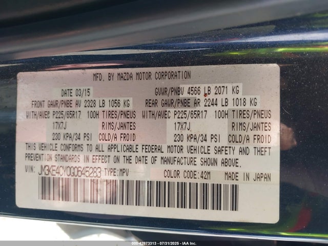 JM3KE4CY0G0645283 Mazda py