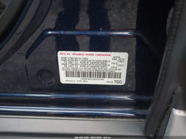 2016 MITSUBISHI OUTLANDER JA4AZ3A31GZ037949 Photo 8
