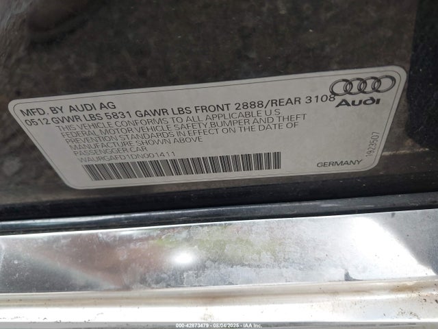 2013 AUDI A8 L WAURGAFD1DN001411 Photo 8