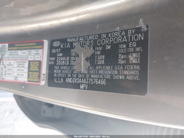 Aukcja sprzedaży 2018 Kia Soul !, vin: KNDJX3AA6J7576466, numer aukcji: 42873705