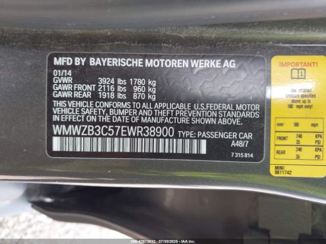 2014 MINI COUNTRYMAN WMWZB3C57EWR38900 Photo 8