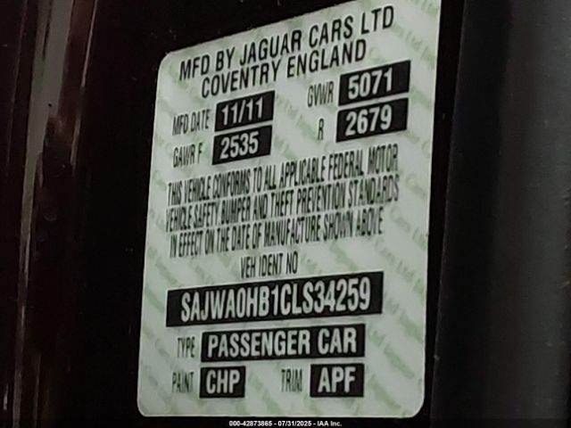 2012 JAGUAR XF SAJWA0HB1CLS34259 Photo 8