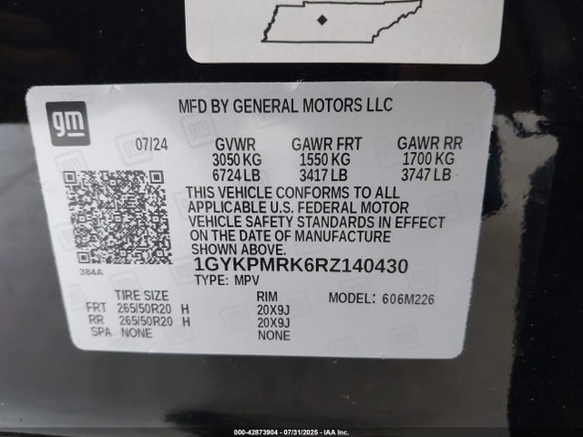 2024 CADILLAC LYRIQ 1GYKPMRK6RZ140430 Photo 8