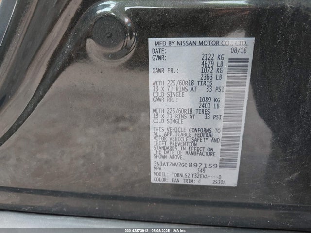 Nissan 2016 2016 5N1AT2MV2GC897159 Image 9