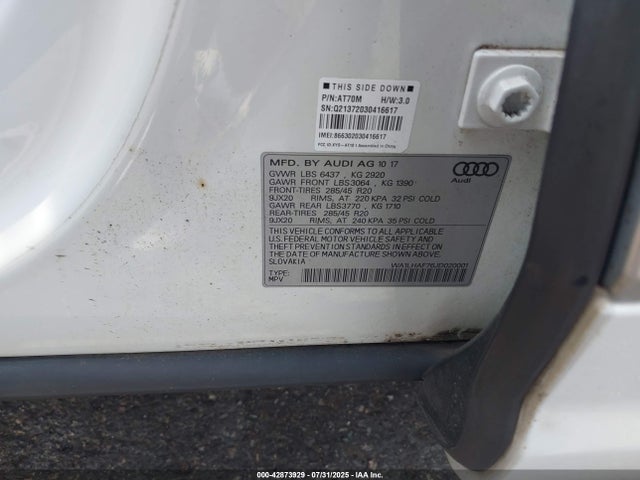 2018 AUDI Q7 WA1LHAF76JD020001 Photo 8