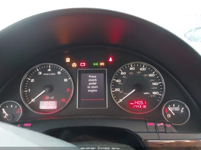2004 AUDI S4 WAUPL68E24A162136 Photo 6