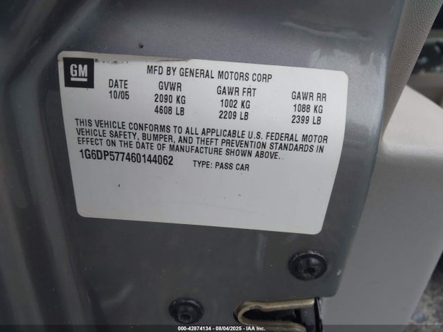 2006 CADILLAC CTS 1G6DP577460144062 Photo 8