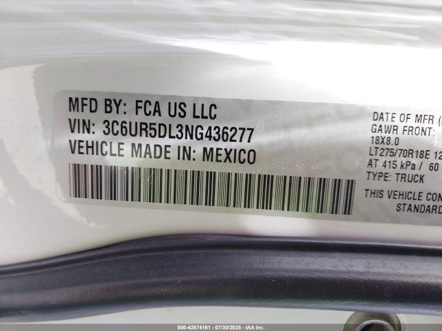 RAM 2500 2022 3C6UR5DL3NG436277 Image 9