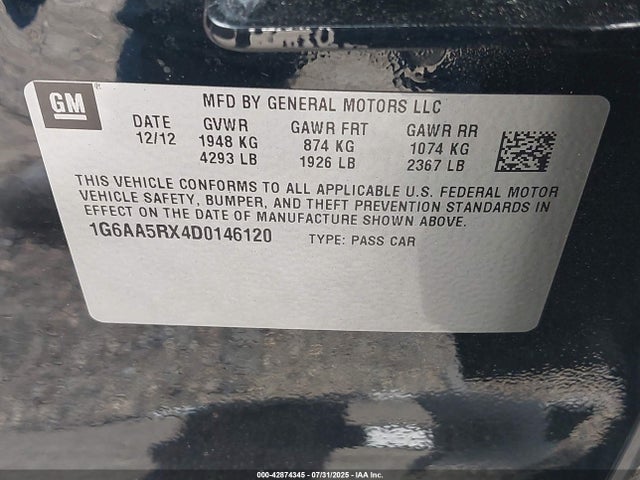 2013 CADILLAC ATS 1G6AA5RX4D0146120 Photo 8