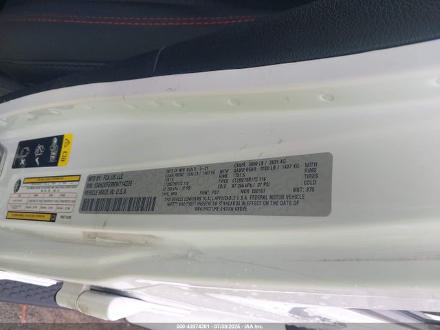 1C4HJXFG9MW714239 Jeep Wrangler