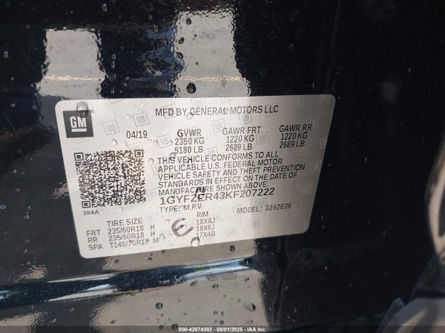 2019 CADILLAC XT4 1GYFZER43KF207222 Photo 8
