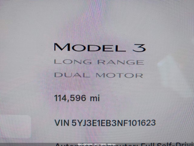 2022 TESLA MODEL 3 5YJ3E1EB3NF101623 Photo 6