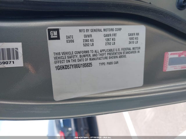 2006 CADILLAC DTS 1G6KD57Y86U195825 Photo 8