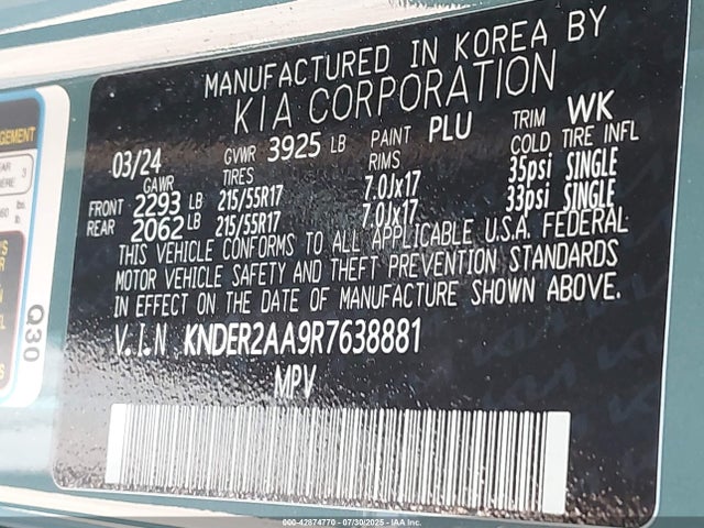 KNDER2AA9R7638881 KIA nu mpi