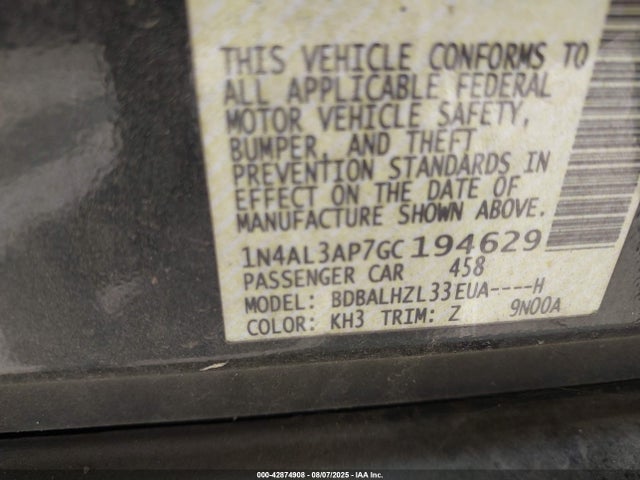 1N4AL3AP7GC194629 Nissan 2016