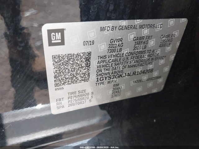 2020 CADILLAC ESCALADE ESV 1GYS3GKJ4LR104208 Photo 8