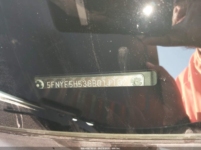 Honda j35y6 2016 5FNYF5H53GB011102 Image 9