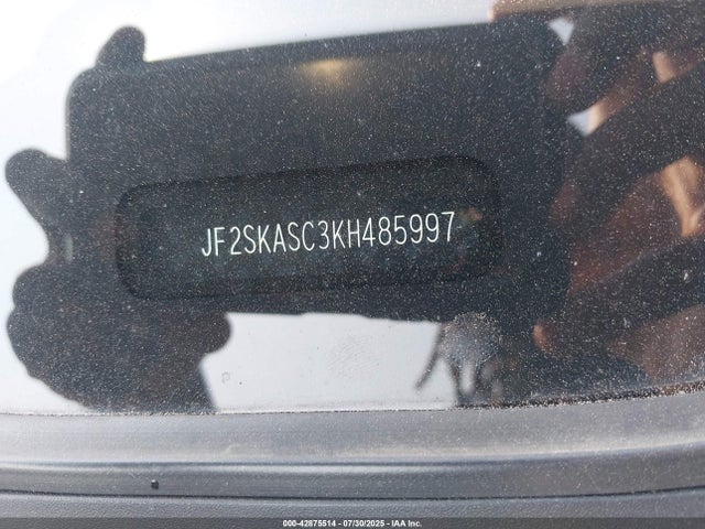 Subaru naturally aspirated u5 2019 JF2SKASC3KH485997 Image 9