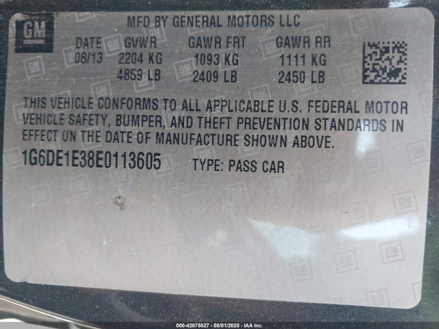 2014 CADILLAC CTS 1G6DE1E38E0113605 Photo 8