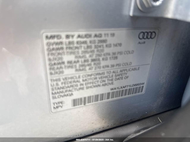 2020 AUDI Q7 WA1LXAF71LD000244 Photo 8