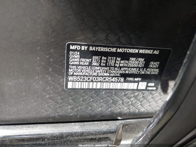 WB523CF03RCR54578 BMW 2024