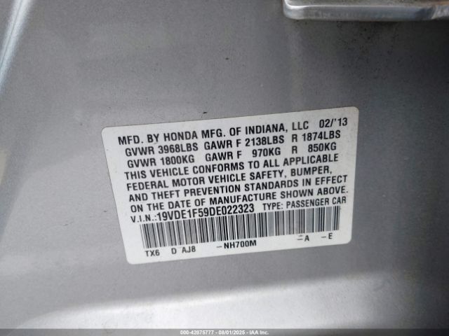 2013 ACURA ILX 19VDE1F59DE022323 Photo 8