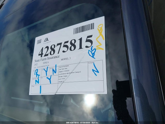 Tesla 2022 2022 5YJ3E1EB2NF273156 Image 19