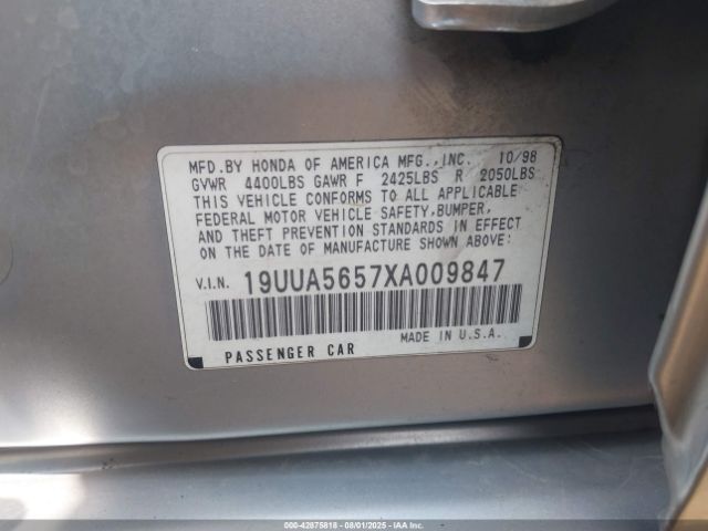 1999 ACURA TL 19UUA5657XA009847 Photo 8