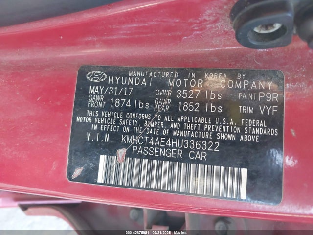 Hyundai Accent 2017 KMHCT4AE4HU336322 Image 9