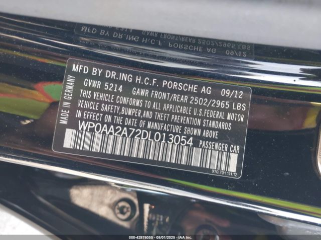 2013 PORSCHE PANAMERA WP0AA2A72DL013054 Photo 8