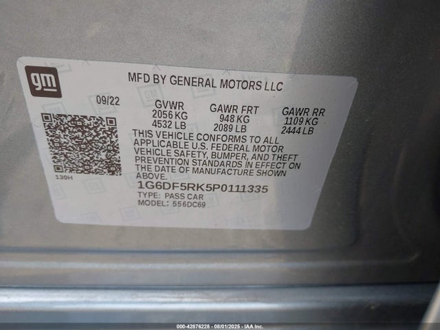 2023 CADILLAC CT4 1G6DF5RK5P0111335 Photo 8