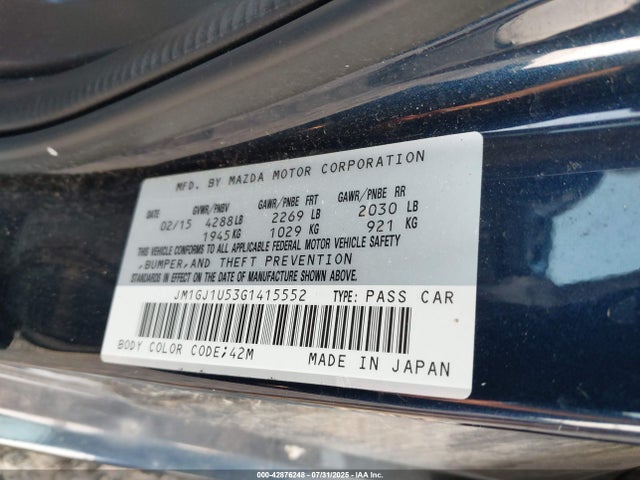 Mazda py 2016 JM1GJ1U53G1415552 Image 9