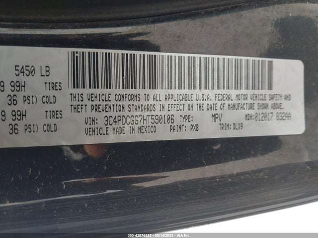 Dodge Journey 2017 3C4PDCGG7HT590106 Image 9