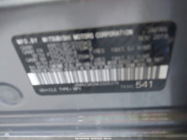 2019 MITSUBISHI OUTLANDER JA4AZ3A35KZ026378 Photo 8