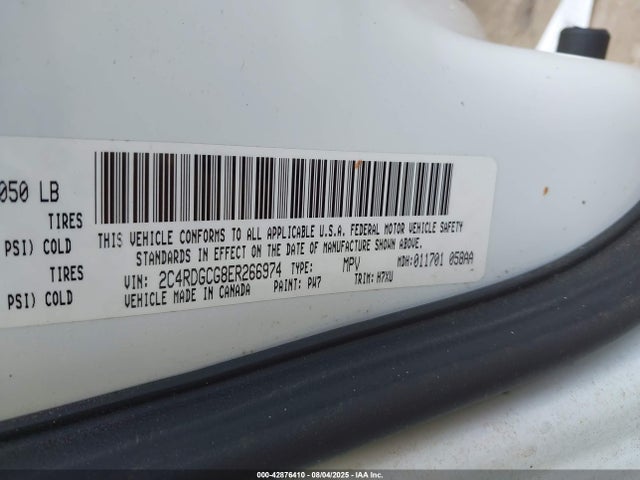 2C4RDGCG8ER266974 Dodge 2014