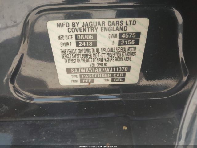 2007 JAGUAR X-TYPE SAJWA51AX7WJ11370 Photo 8