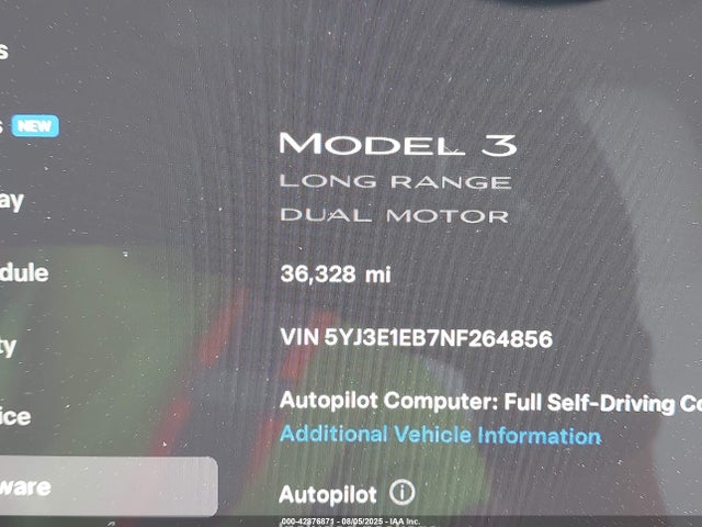 2022 TESLA MODEL 3 5YJ3E1EB7NF264856 Photo 6