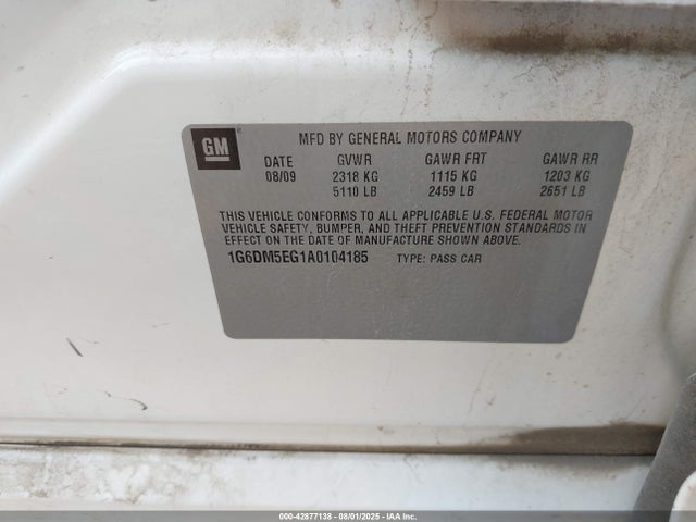 2010 CADILLAC CTS 1G6DM5EG1A0104185 Photo 8