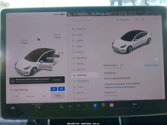 5YJ3E1EA9JF048766 Tesla MODEL 3