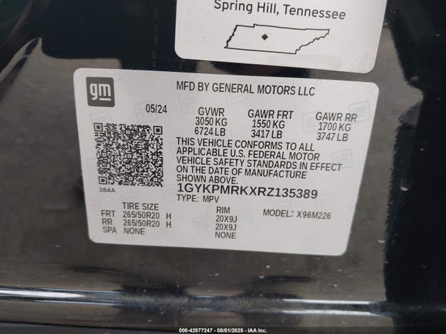 2024 CADILLAC LYRIQ 1GYKPMRKXRZ135389 Photo 8