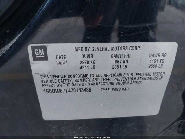 2007 CADILLAC STS 1G6DW677470183485 Photo 8