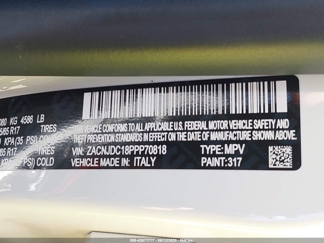 Jeep Renegade 2023 ZACNJDC18PPP70818 Image 9